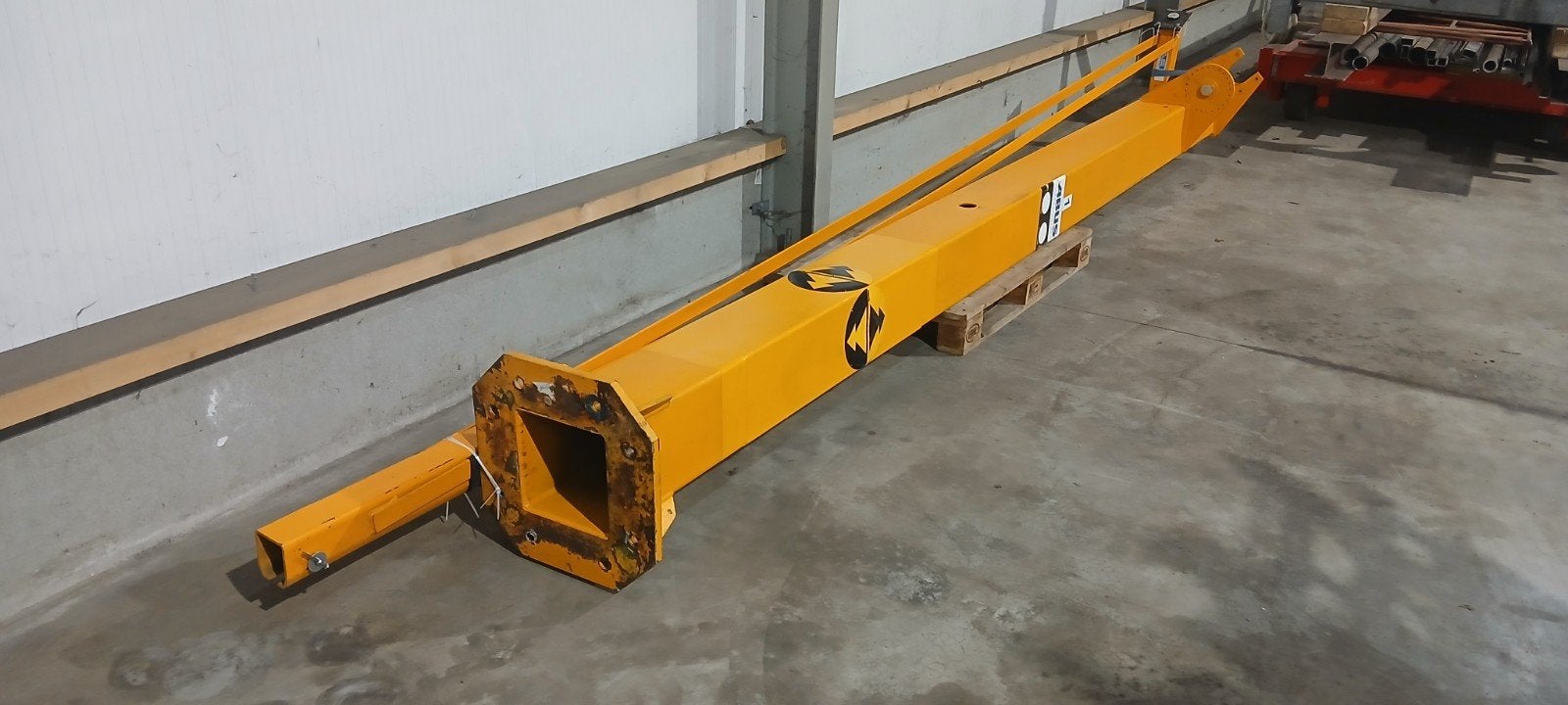 Abus Kolomzwenkkraan 250kg - 5m arm, 4m hefhoogte, Doe-het-zelf en Verbouw, Lieren en Takels, Ophalen, Gebruikt, Handmatig