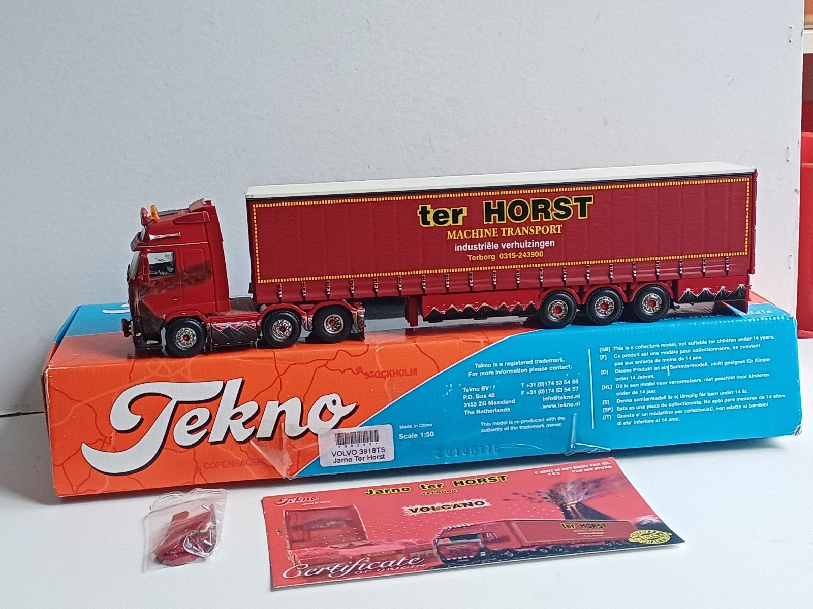 Volvo Jarno ter Horst Terborg 1:50 Tekno, Ophalen of Verzenden, Bus of Vrachtwagen, Tekno