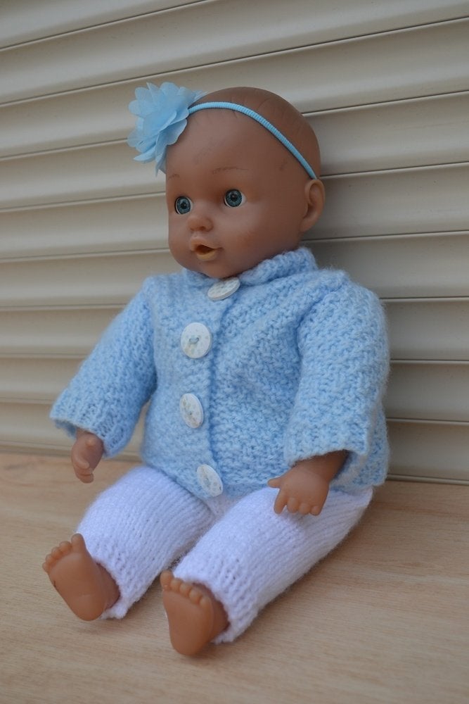 Mooie baby pop met stoffen lijfje NR 8603, Verzamelen, Ophalen of Verzenden, Zo goed als nieuw, Babypop