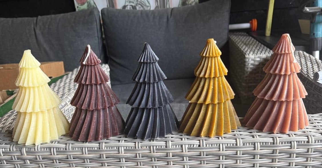 Grote partij kerstkaarsen (paraffine), Ophalen, Overige materialen, Meerkleurig, Nieuw