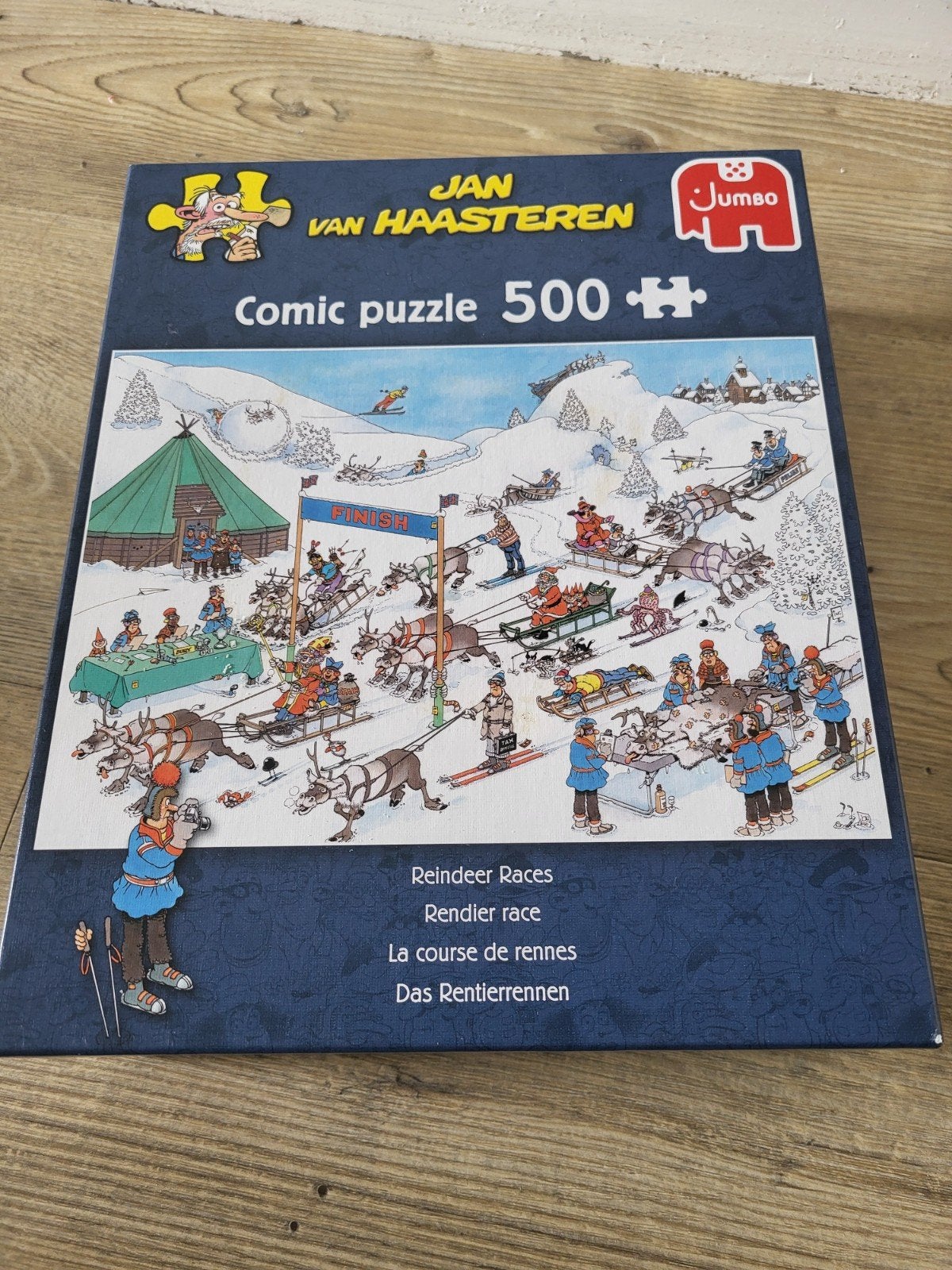 Jan van Haasteren Puzzel 500 stukjes - Rendier Race, Ophalen of Verzenden