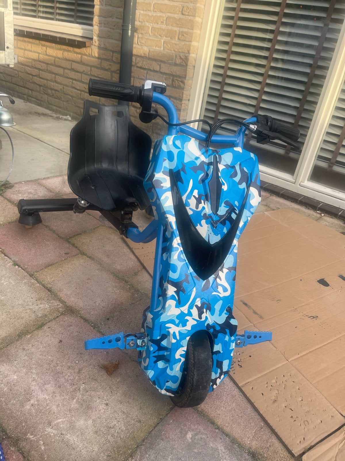 Elektrische Drift Trike - Blauw Camouflage, Ophalen, Gebruikt, Overige typen