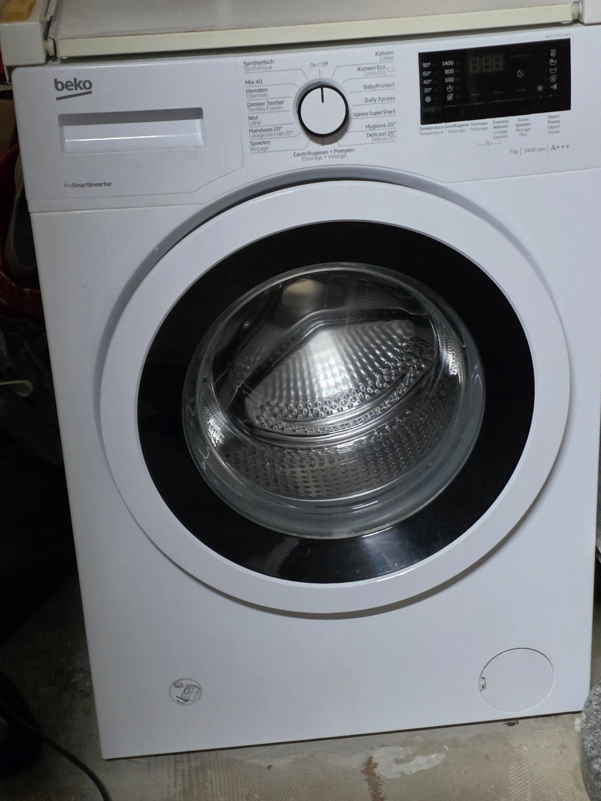 Beko WTV 7732 XW0 Wasmachine - 7kg, 1400 toeren, A+++, Gebruikt, Ophalen of Verzenden, Voorlader, Beko Netherlands, Postbus 100, 2130 AC Hoofddorp