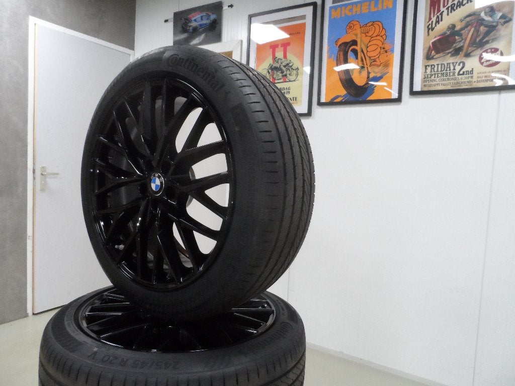20 inch BMW X3 zwart zomervelgen set met nieuwe banden, 245 mm, Duitsland, Banden en Velgen, Ophalen of Verzenden