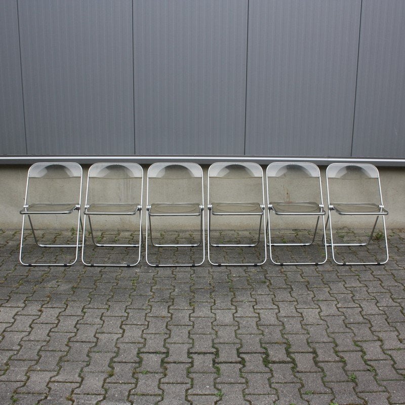 Plia stoelen | Giancarlo Piretti | Castelli | € 95,- p.stuk, Huis en Inrichting, Stoelen, Ophalen, Castelli, Gebruikt, Overige kleuren
