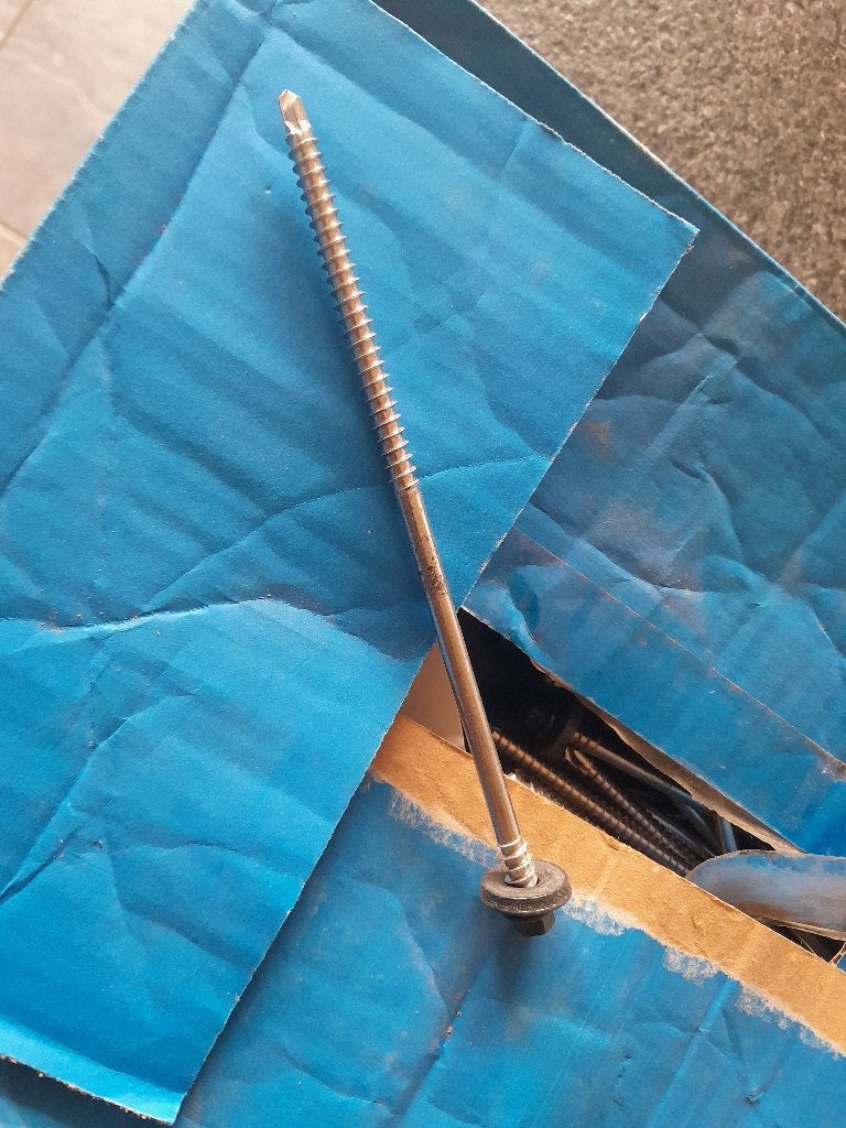 sandwich paneelschroeven voor golfplaten 6,5 x 165, Doe-het-zelf en Verbouw, Overige materialen, Overige kleuren, Nieuw, Ophalen of Verzenden