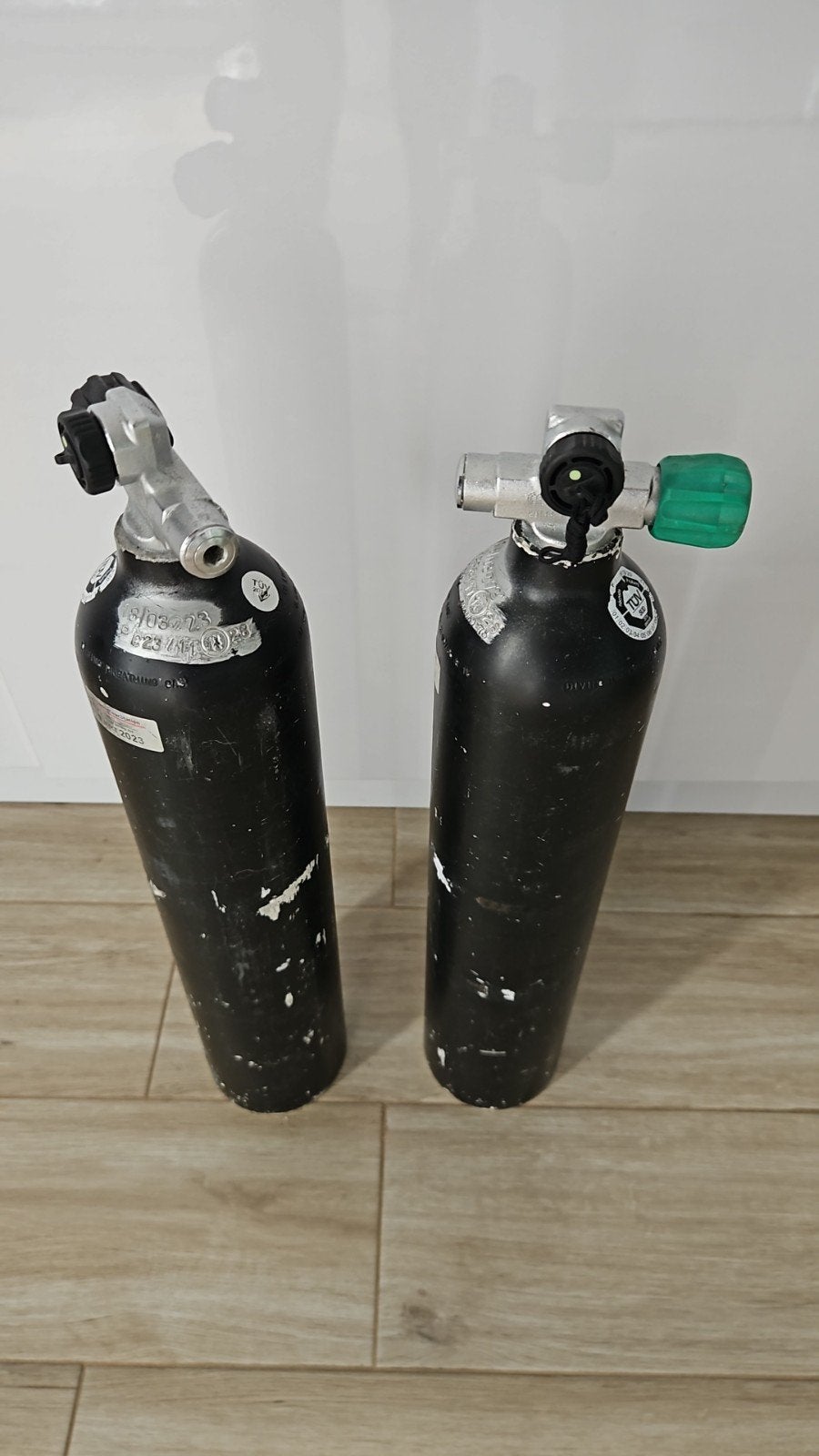 2 x 3liter aluminium ( rebrether ), Ophalen, Gebruikt, Duikfles