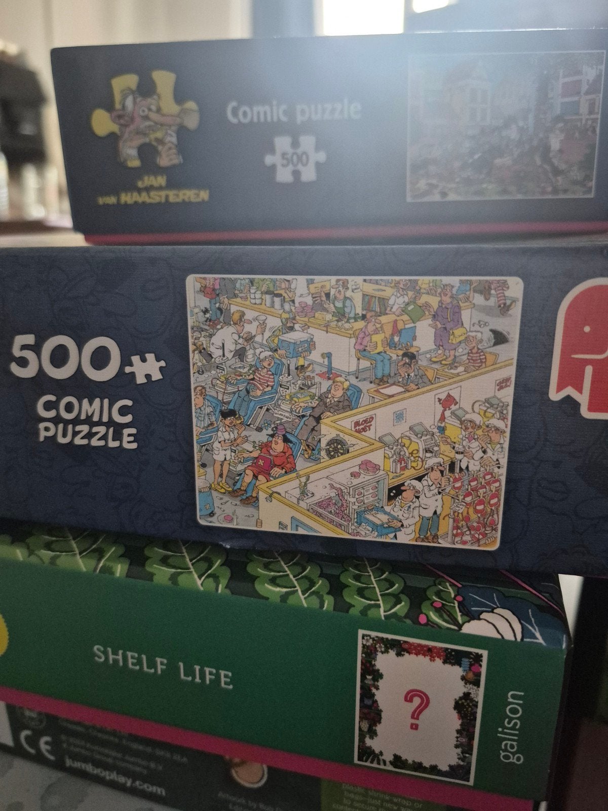 Wasgij en Jan van Haasteren puzzels, Ophalen, 500 t/m 1500 stukjes, Zo goed als nieuw