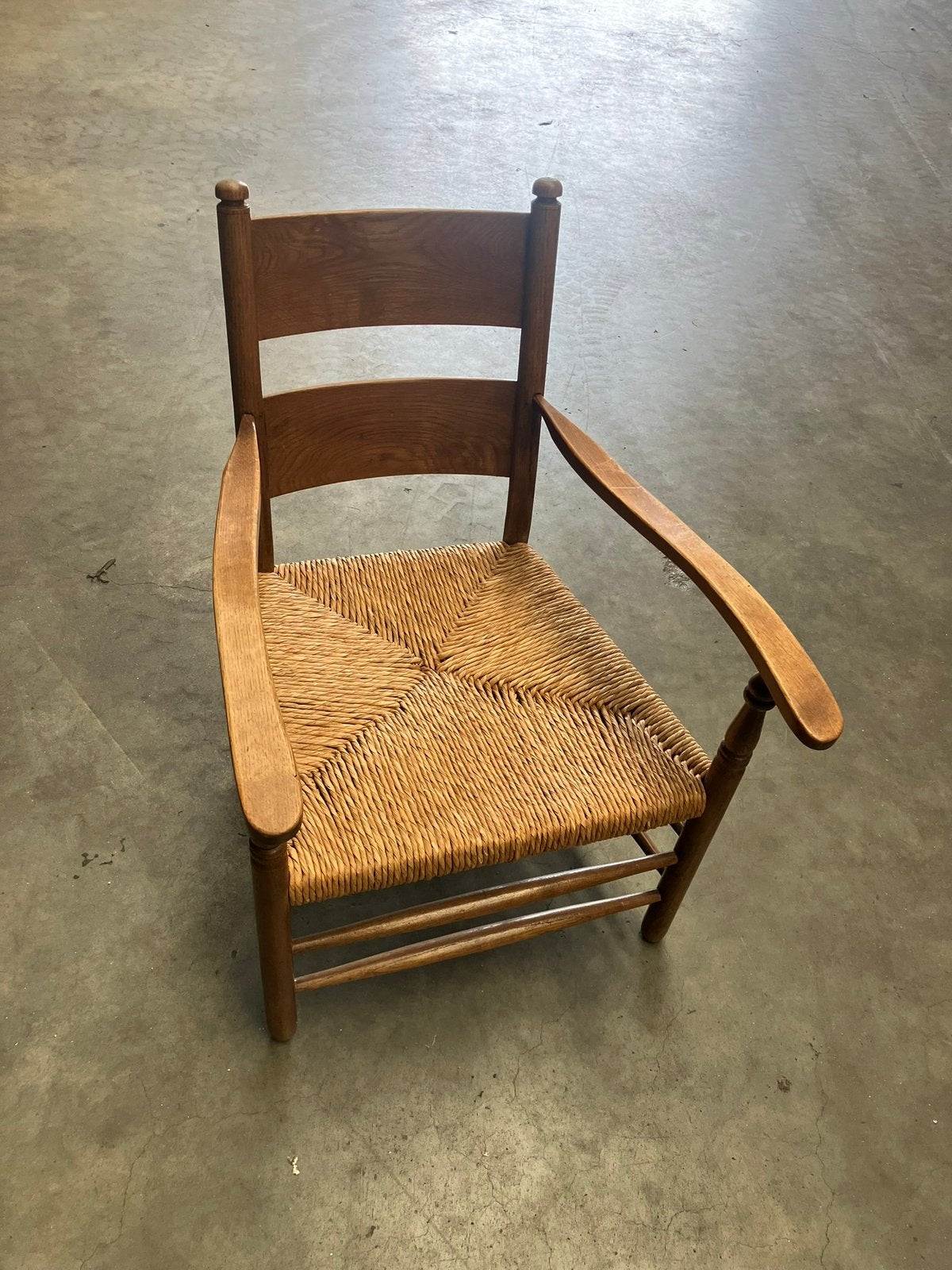 Vintage stoel, Ophalen, Gebruikt, Bruin, Eén