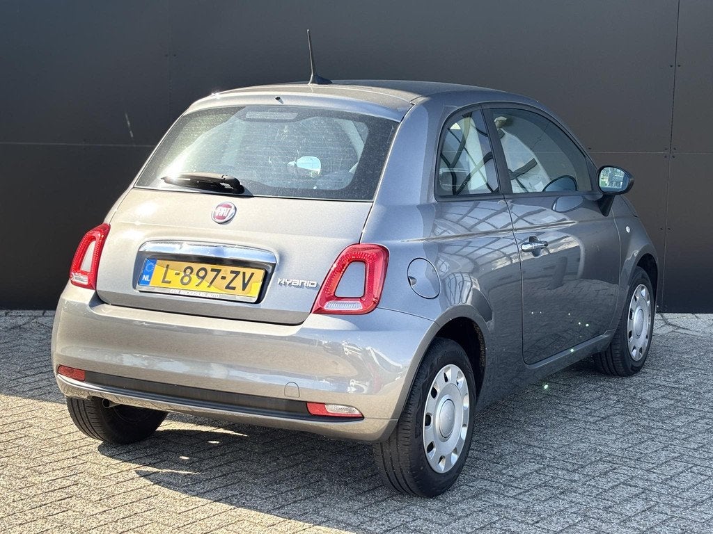 Fiat 500 1.0 Hybrid Cult | Airco | Dealeronderhouden | Elekt, Auto's, Fiat, Voorwielaandrijving, Stof, Euro 6, 4 stoelen