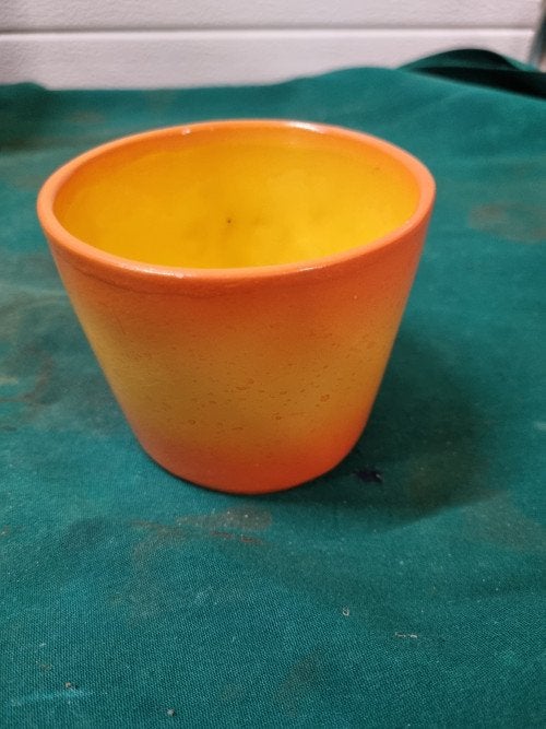 bloempot orange aardewerk klein, Tuin en Terras, Bloempotten, Ophalen of Verzenden, 'T Olde Gre-j, Info@toldegrej.nl, Endepoelstraat 20f Didam