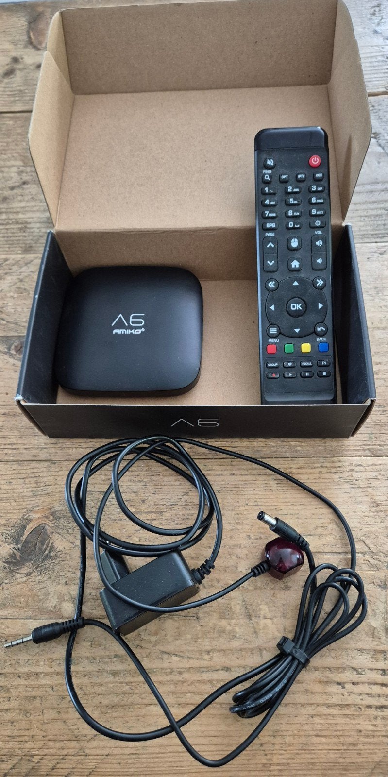 Amiko A6 4K IPTV set top box, Ophalen of Verzenden, Refurbished
