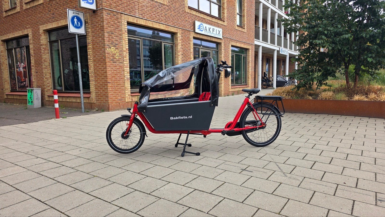 Niet elektrische Bakfiets(.)nl lang met Regentent - Niet Ele, 4 kinderen of meer, Info@bakfiets.nl, Ophalen of Verzenden, Zo goed als nieuw