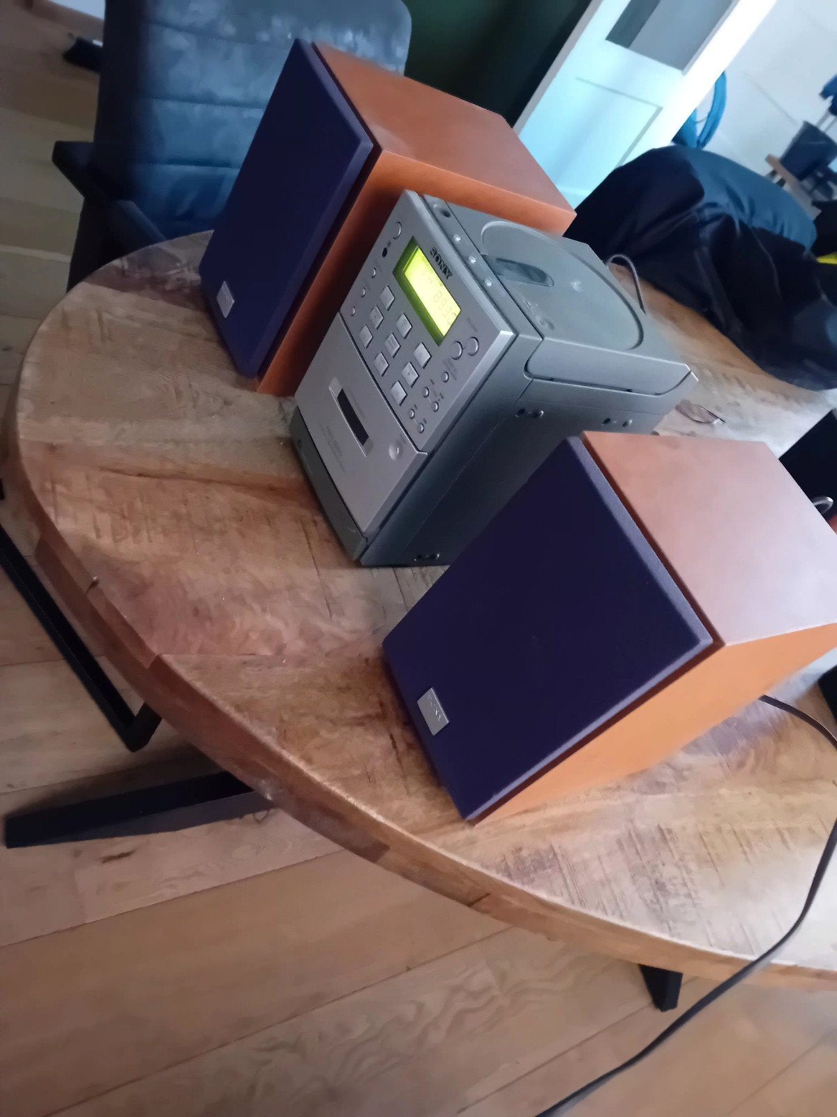 Sony radio met speakers + extra Pioneer speakers, Ophalen, Gebruikt, Microset, Sony