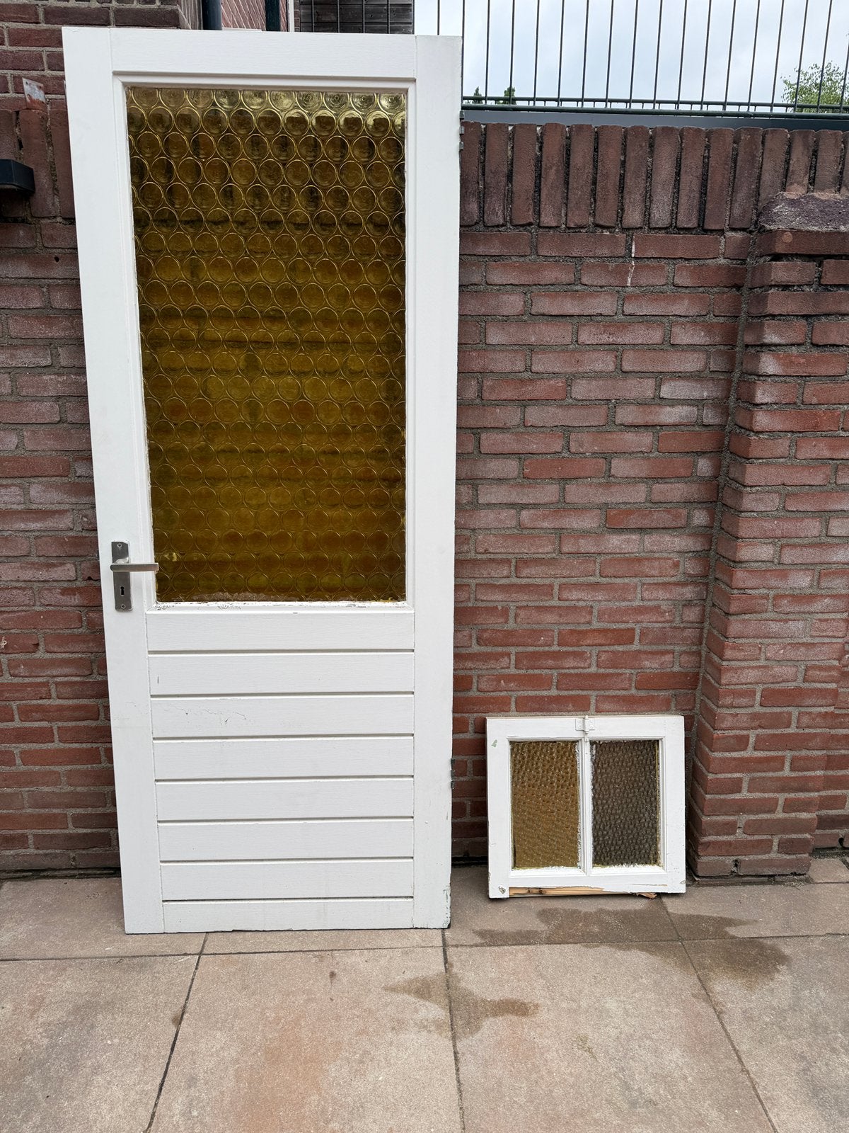 Zware antieke deur, Doe-het-zelf en Verbouw, Deuren en Horren, Ophalen, Gebruikt, 80 tot 100 cm, Buitendeur