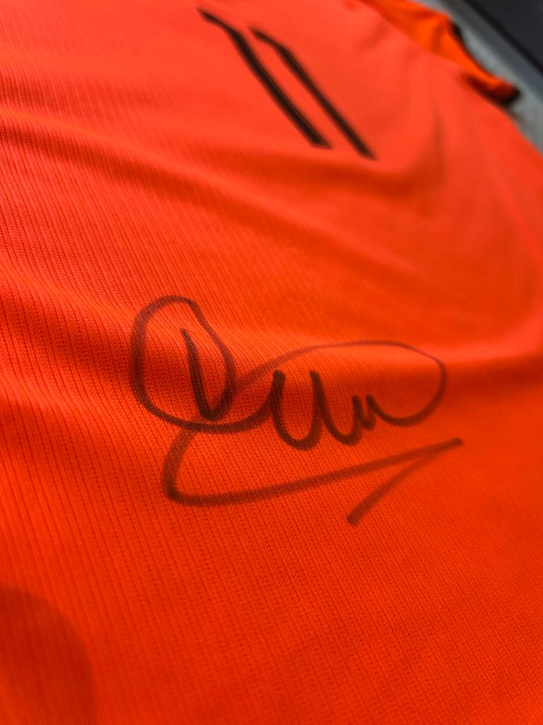 Gesigneerd Oranje shirt door Ronald Koeman - Gakpo 11, Ophalen of Verzenden, Zo goed als nieuw, Shirt