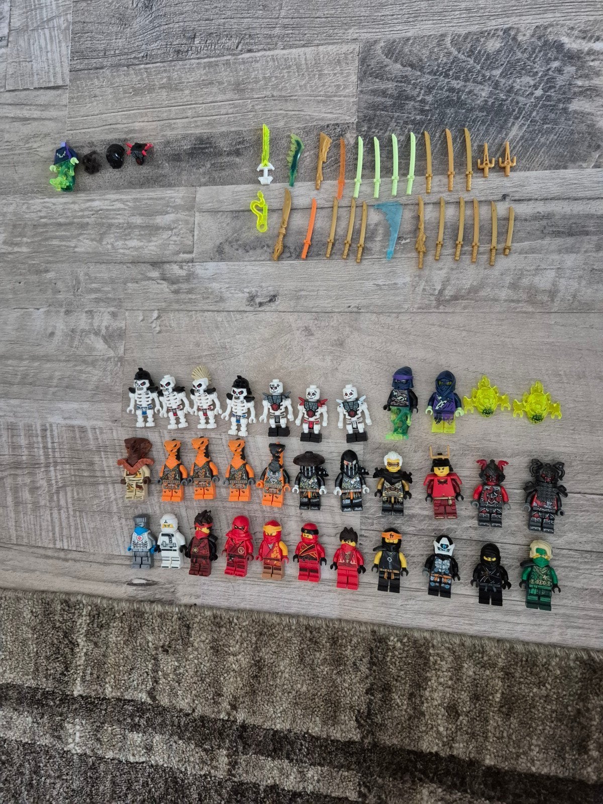 lego ninjago minifigers en wapens, Ophalen of Verzenden