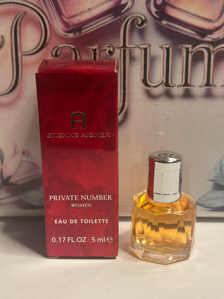 Etienne Aigner - private number miniature 5ml edt, Ophalen of Verzenden, Nieuw, Miniatuur, Gevuld