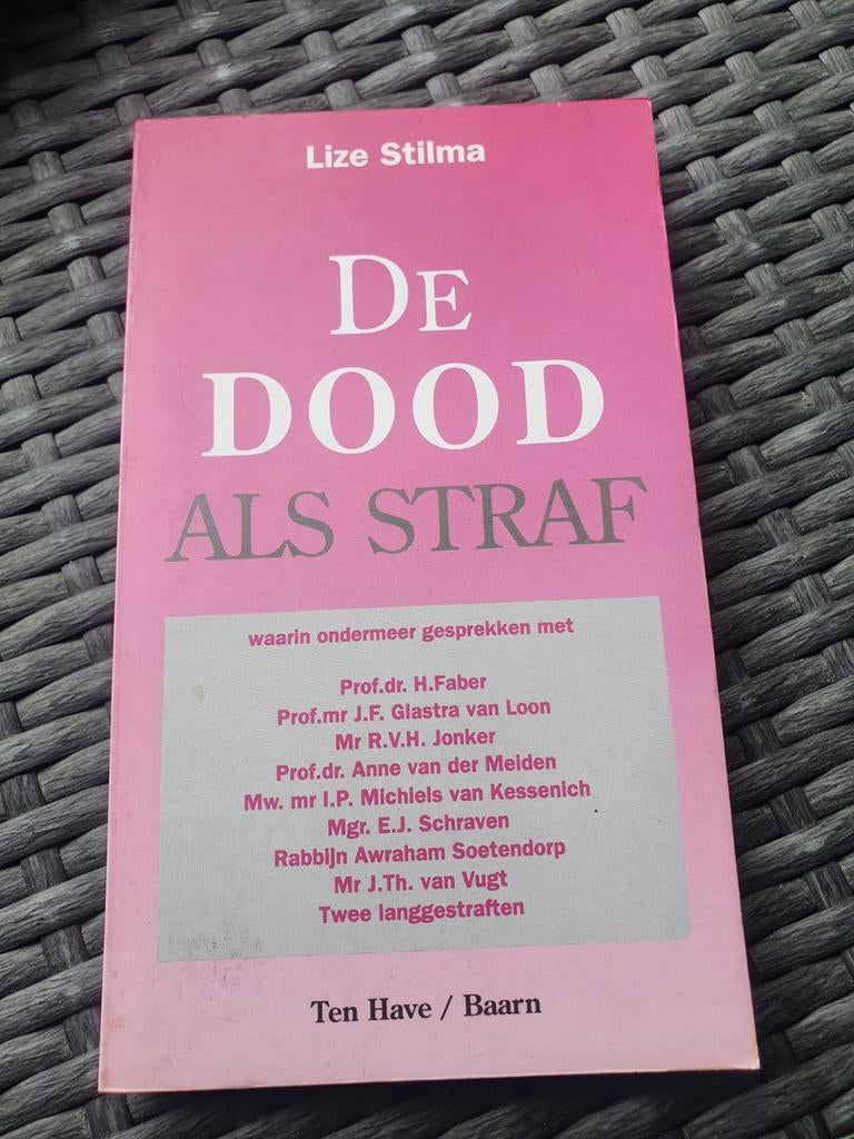 De Dood als Straf - Lize Stilma (Ten Have), Ophalen of Verzenden, Gelezen, Overige onderwerpen