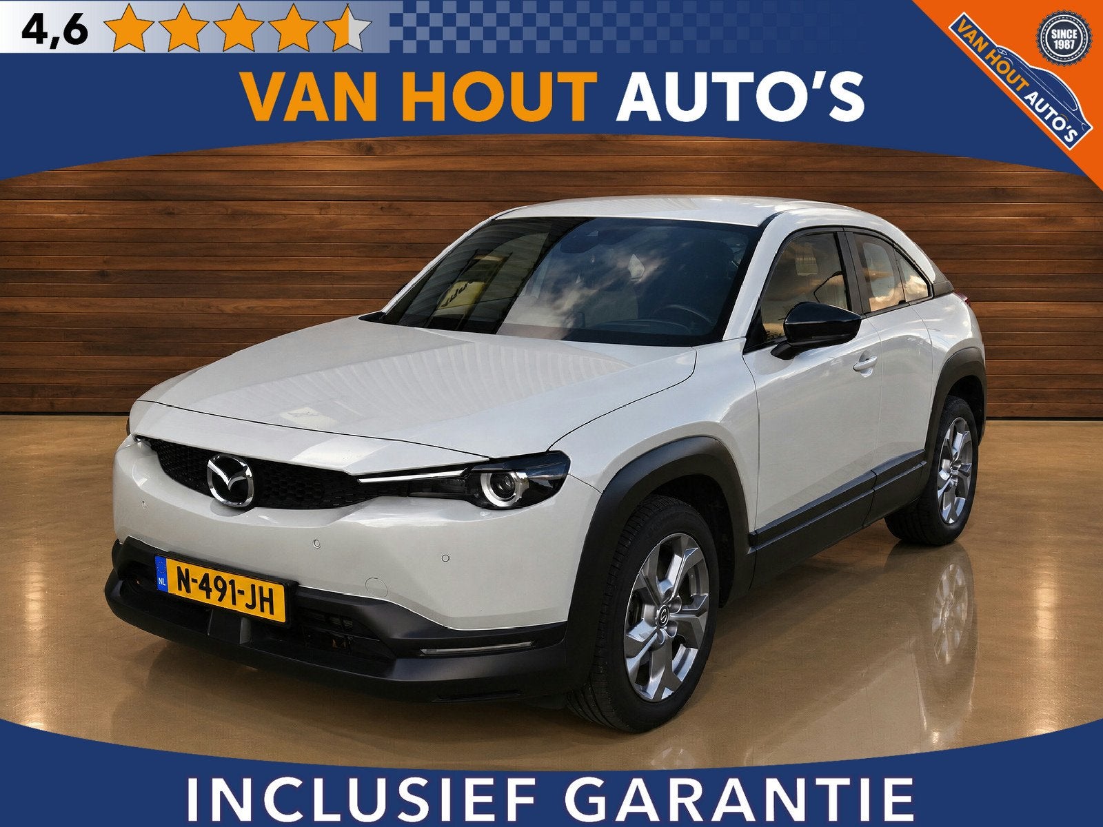 Mazda MX-30 e-SkyActiv 145 Comfort 36 kWh | SOH 92,13%, Auto's, Stof, Gebruikt, Huisgarantie, 35 kWh