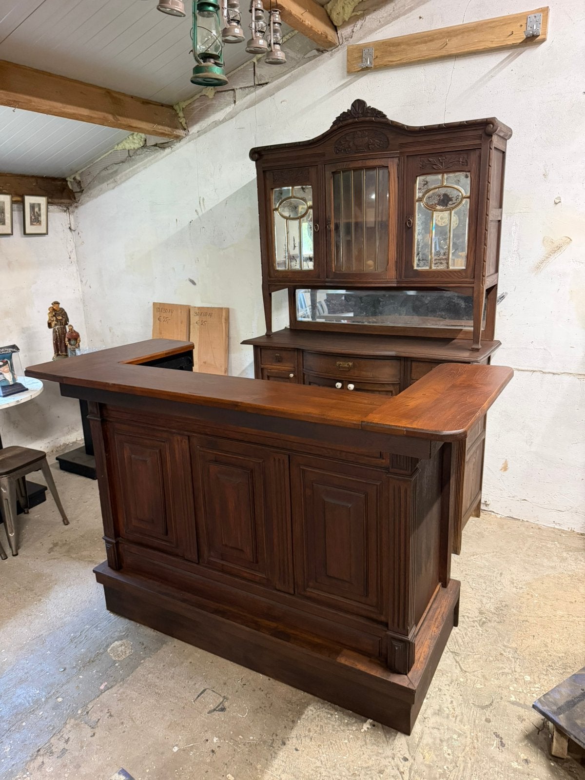 Bar toog met drankkast mancave huisbar tuinhuis, Huis en Inrichting, Ophalen, M, Zo goed als nieuw, M