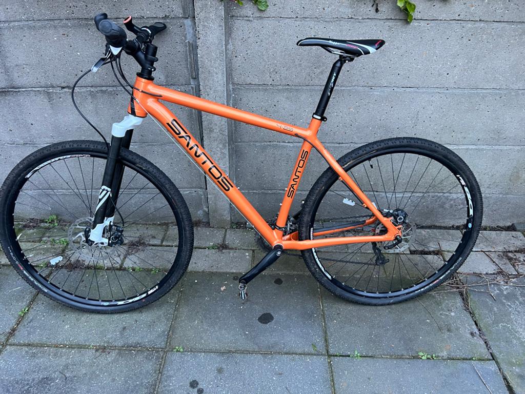 Santos 4.29 Oranje MTB/ATB 51 cm met Shimano/Sram onderdelen, Fietsen en Brommers, Fietsen | Mountainbikes en ATB, Gebruikt, Ophalen