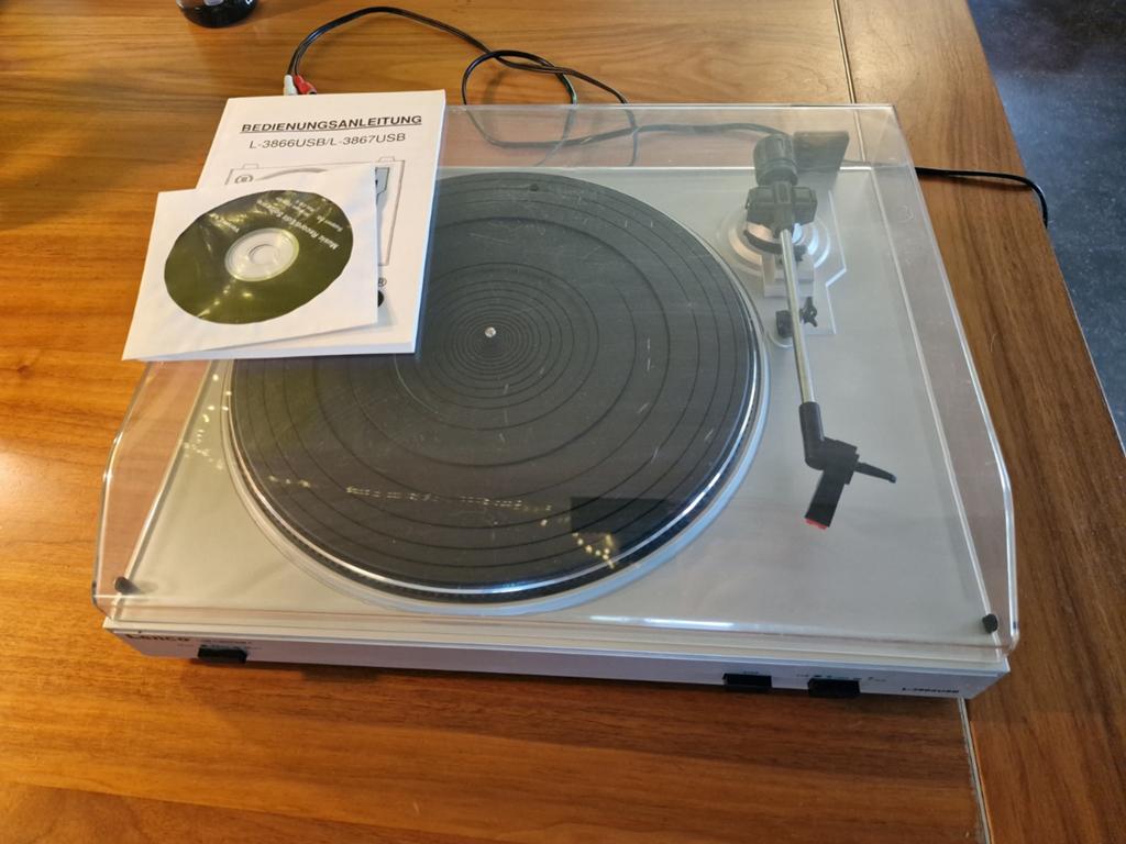 Platenspeler Lenco L3866usb, Ophalen, Zo goed als nieuw, Overige merken