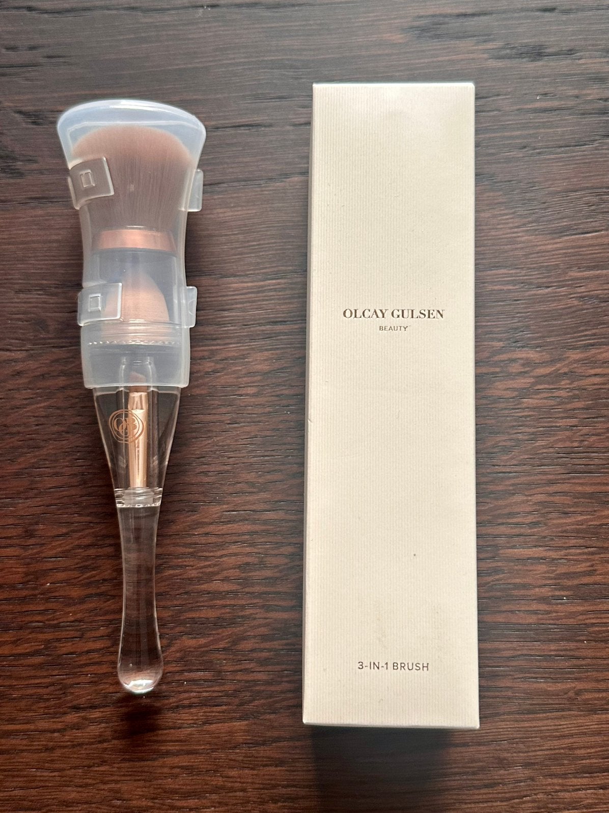 Olcay Gulsen Beauty 3 in 1 brush NIEUW in verpakking, Ophalen of Verzenden, Nieuw, Gehele gezicht, Overige typen