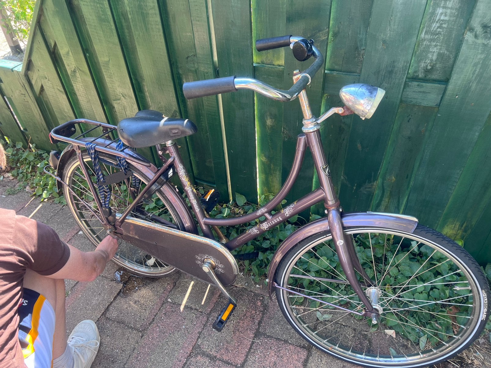 Batavus young dutch kinder opoe fiets donker paars, Minder dan 47 cm, Ophalen, Zo goed als nieuw