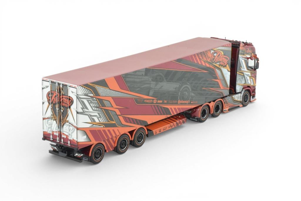 TEKNO SCANIA  NGS  6X4 MET 3 AS KOELOPL RISTIMAA ICEMAN, Hobby en Vrije tijd, Modelauto's | 1:50, Ophalen of Verzenden, Nieuw