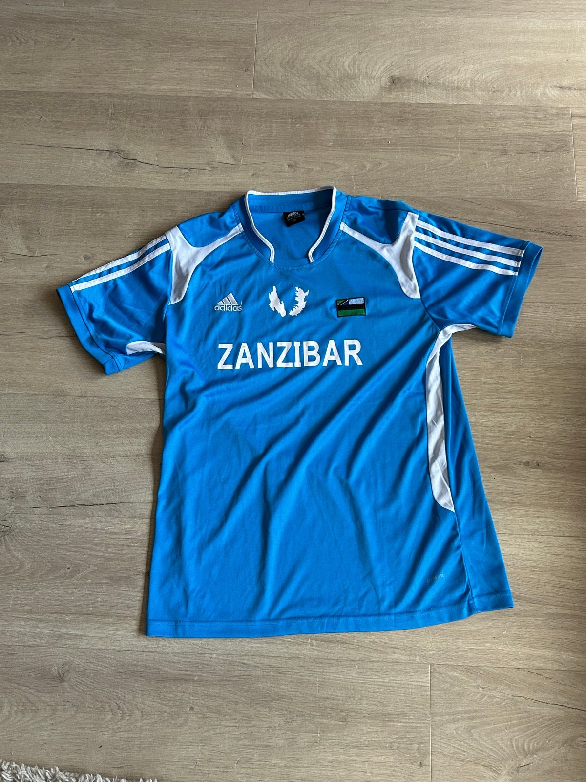 Adidas Zanzibar voerbalshirtshirt XXL - Blauw, Ophalen of Verzenden, Zo goed als nieuw, Overige maten, Blauw
