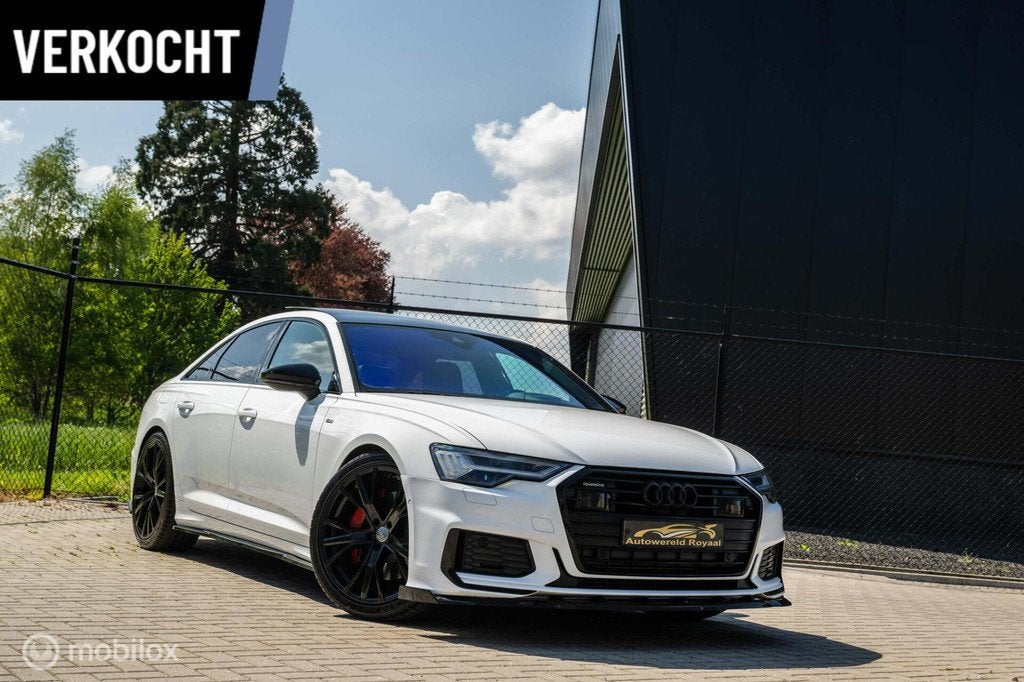 Dikke Audi A6 55 TFSI e *Quattro*Competition*, Gebruikt, Euro 6, 4 cilinders, Wit