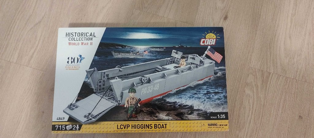 COBI 4849 - LCVP Higgins Boat, Ophalen of Verzenden, Nieuw, Overige merken