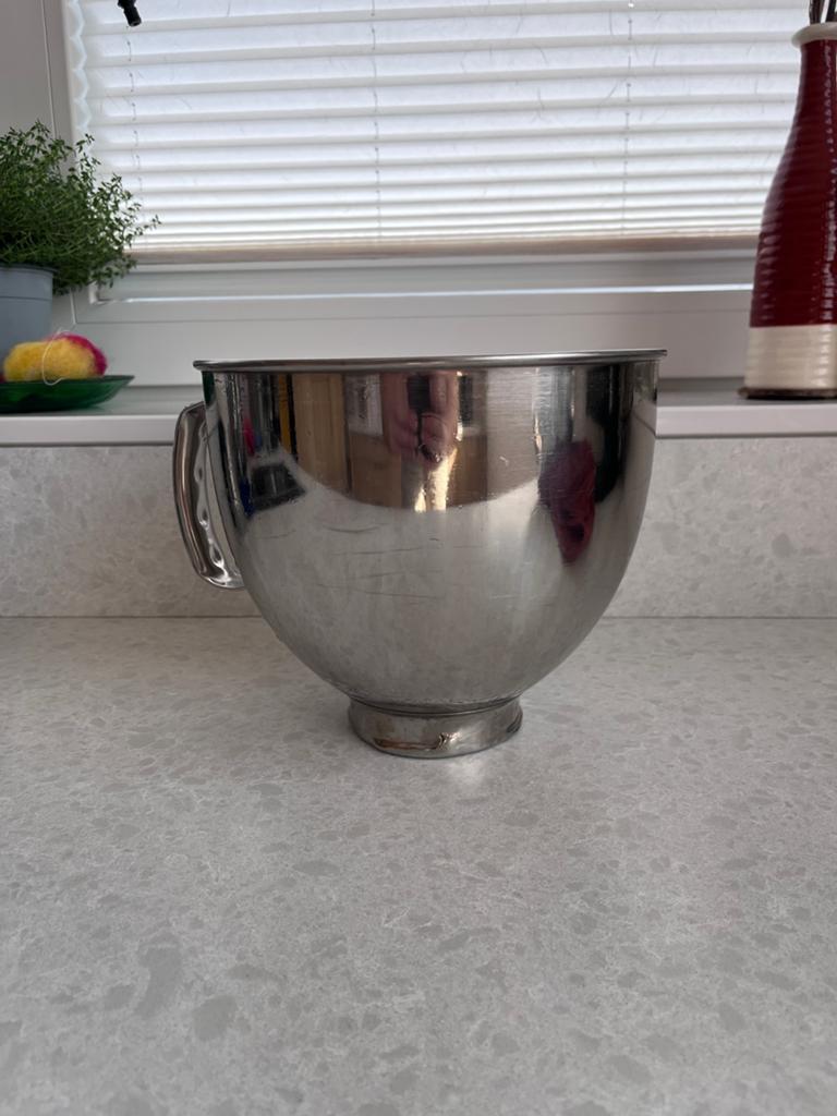 Kitchenaid kom 4.7L RVS, Witgoed en Apparatuur, Keukenmixers, 4 liter of meer, Ophalen of Verzenden, Gebruikt, 3 snelheden of meer