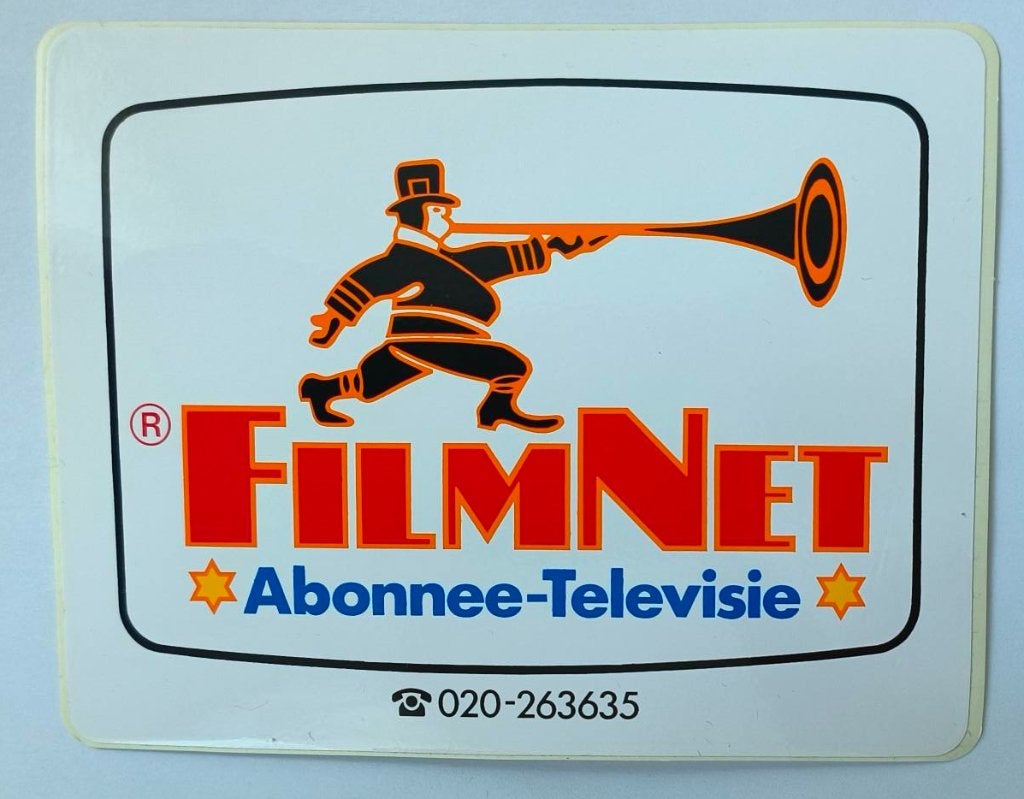 Sticker Filmnet, Verzamelen, Ophalen of Verzenden, Zo goed als nieuw, Film, Tv of Omroep