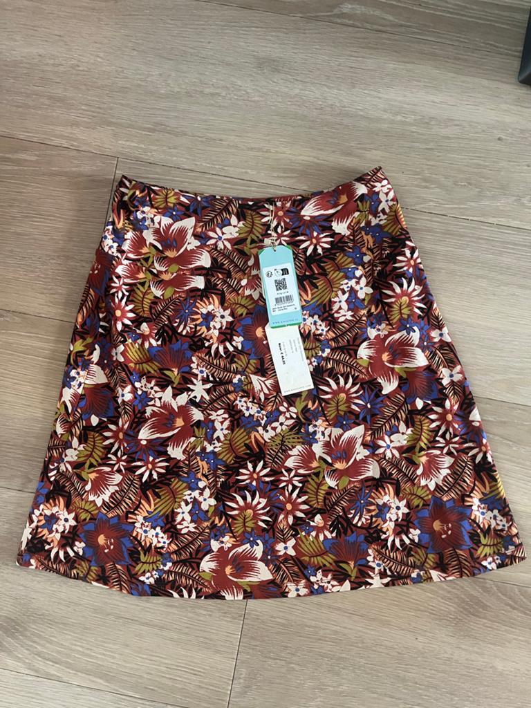 King Louie Rokje Bloemenprint Maat M, Kleding | Dames, Maat 38/40 (M), Overige kleuren, Nieuw, Ophalen of Verzenden