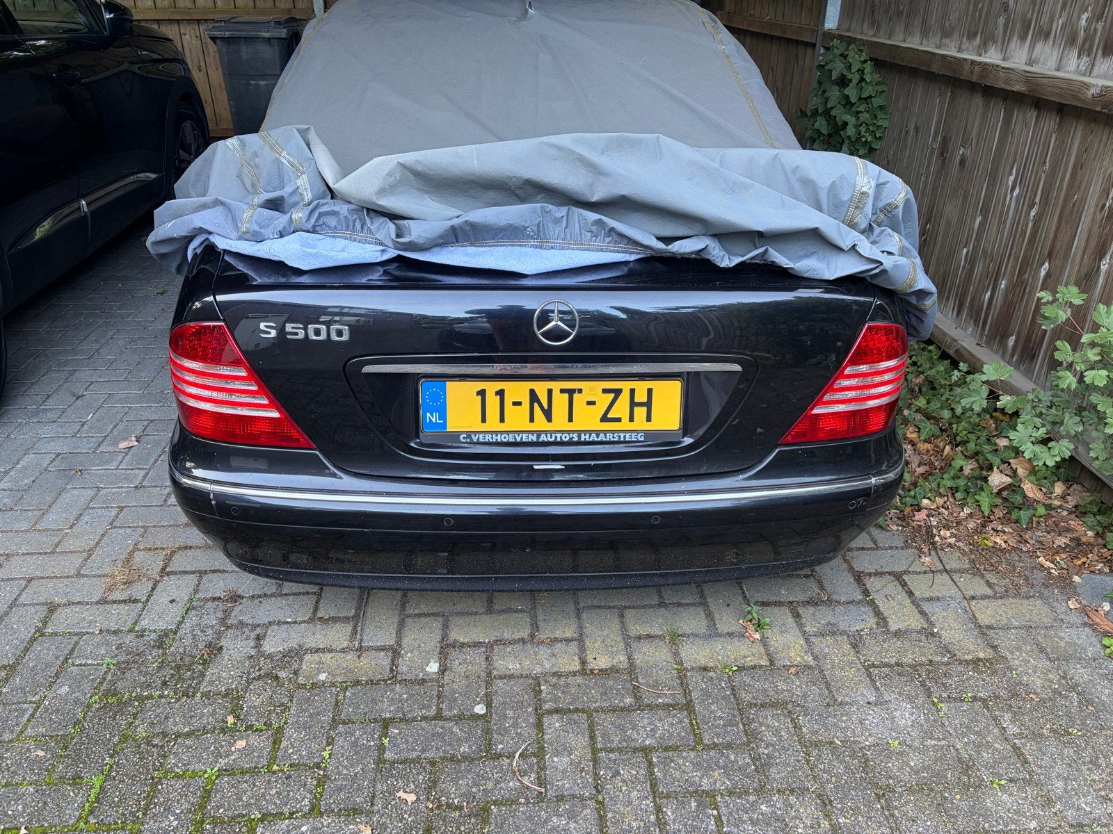 Mercedes-Benz S-Klasse 5.0 S500 AUT 2003 Zwart, Auto's, Automaat, Achterwielaandrijving, 8 cilinders, Particulier
