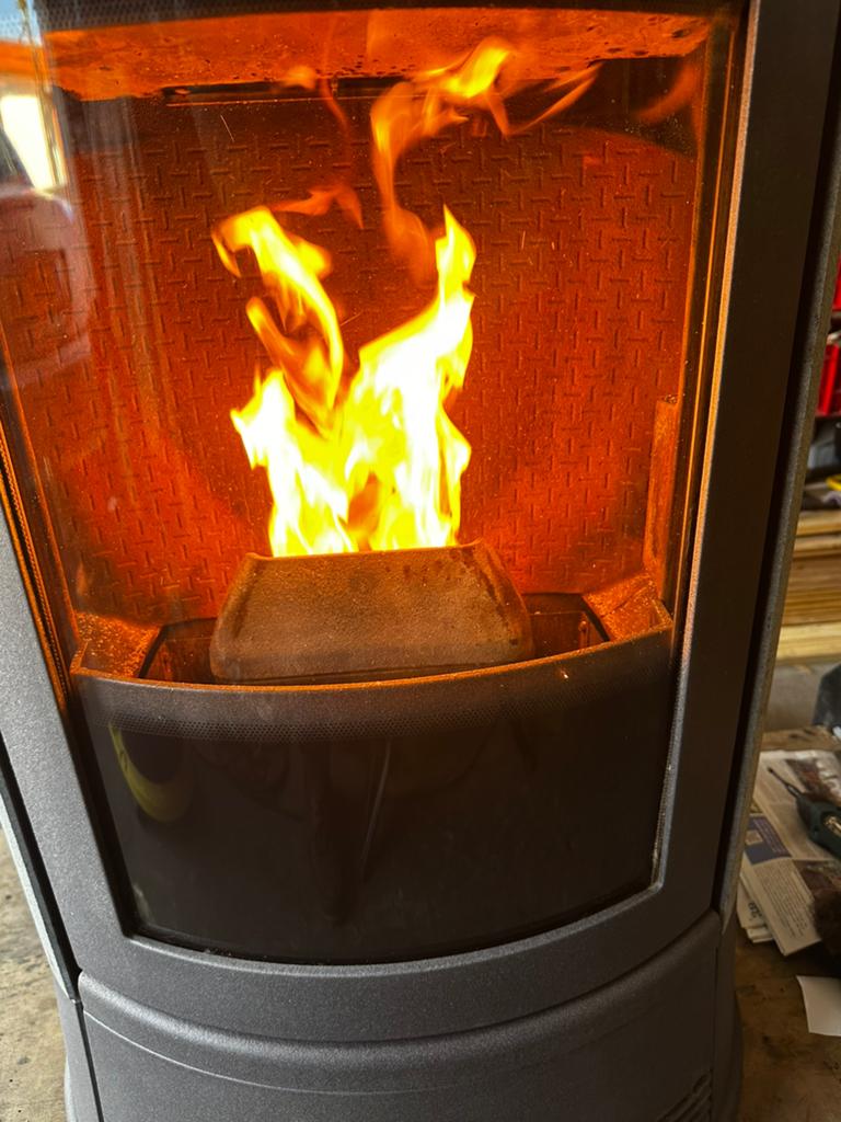 Pelletkachel van het topmerk Edilkamin 11 KW, Ophalen, Zo goed als nieuw, Overige brandstoffen, Pelletkachel