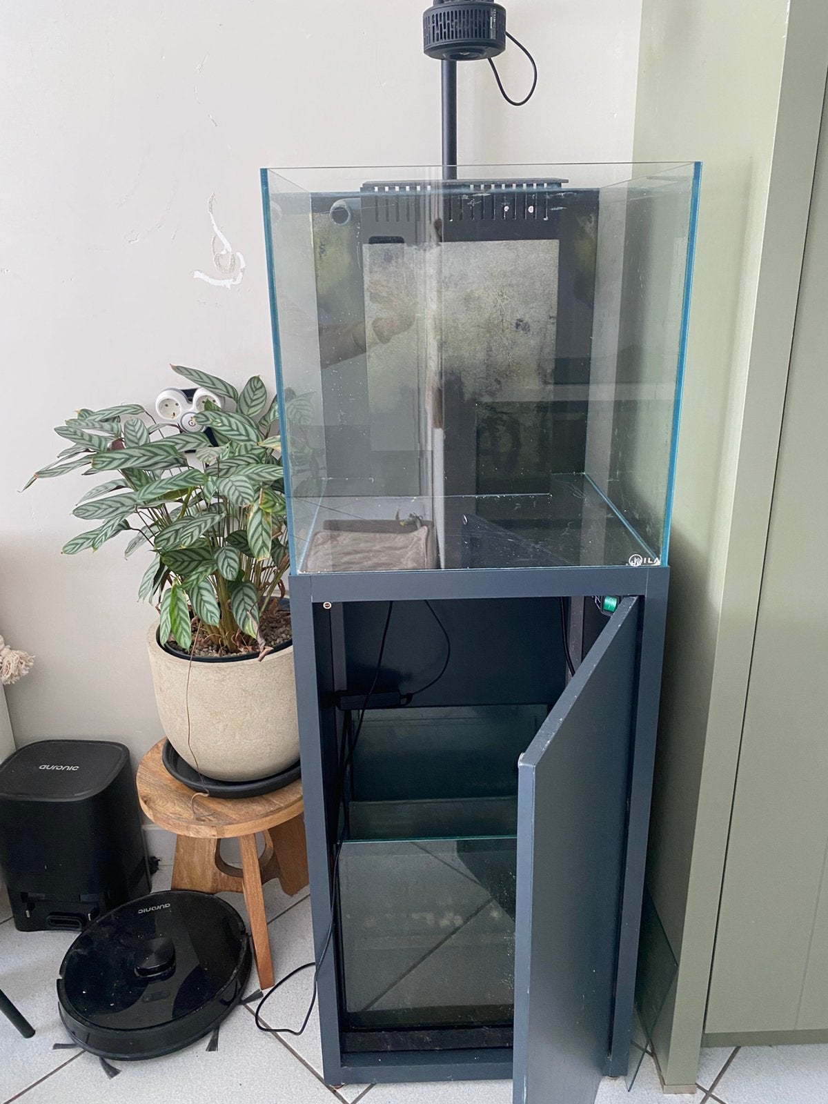 Handgemaakt ILA aquascape aquarium met sump, Ophalen, Inclusief toebehoren, Zo goed als nieuw, Leeg aquarium