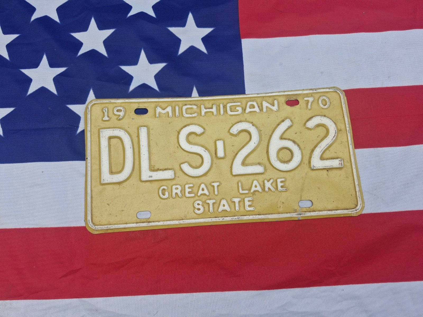 Kentekenplaat Michigan USA Nummerplaat nummerbord License VS, Verzenden, Gebruikt, Auto's