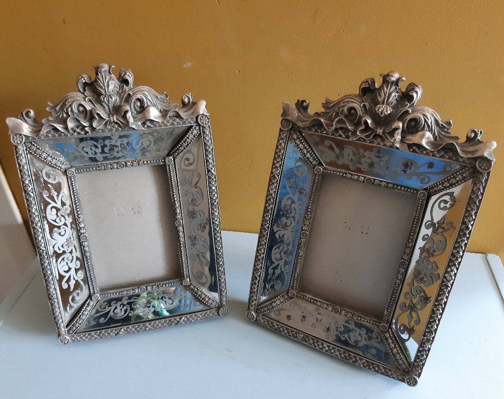 Brocante fotolijstjes, Ophalen of Verzenden