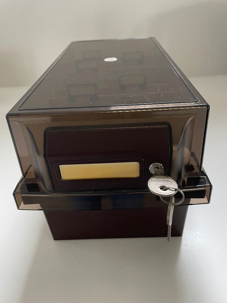 Vintage 5.25 inch floppy disk opbergbox – Multi Form austria, Computers en Software, Ophalen of Verzenden, Gebruikt