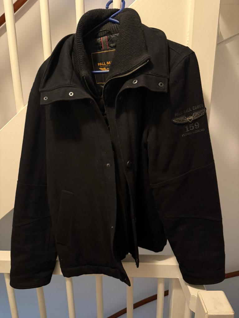 Pall Mall jas - Zwart - Maat L, Kleding | Heren, Ophalen of Verzenden, Zo goed als nieuw, Maat 52/54 (L), Zwart