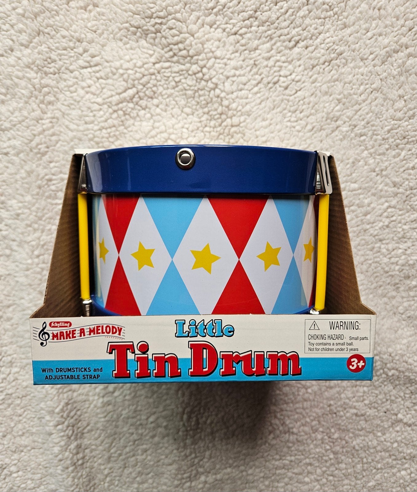 Little Tin Drum met drumstokjes en verstelbare band, Ophalen of Verzenden, Nieuw, Overige typen
