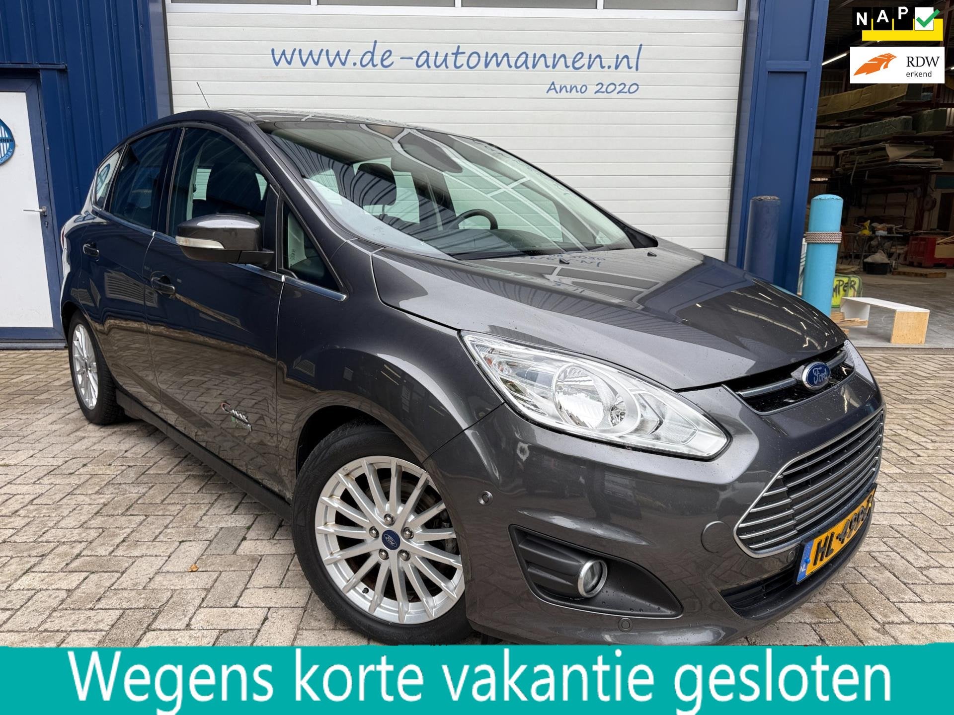 Ford C-Max 2.0 Plug-in Hybrid Titanium AUTOMAAT / LEER / NAV, Auto's, 137 pk, Gebruikt, Euro 6, 4 cilinders