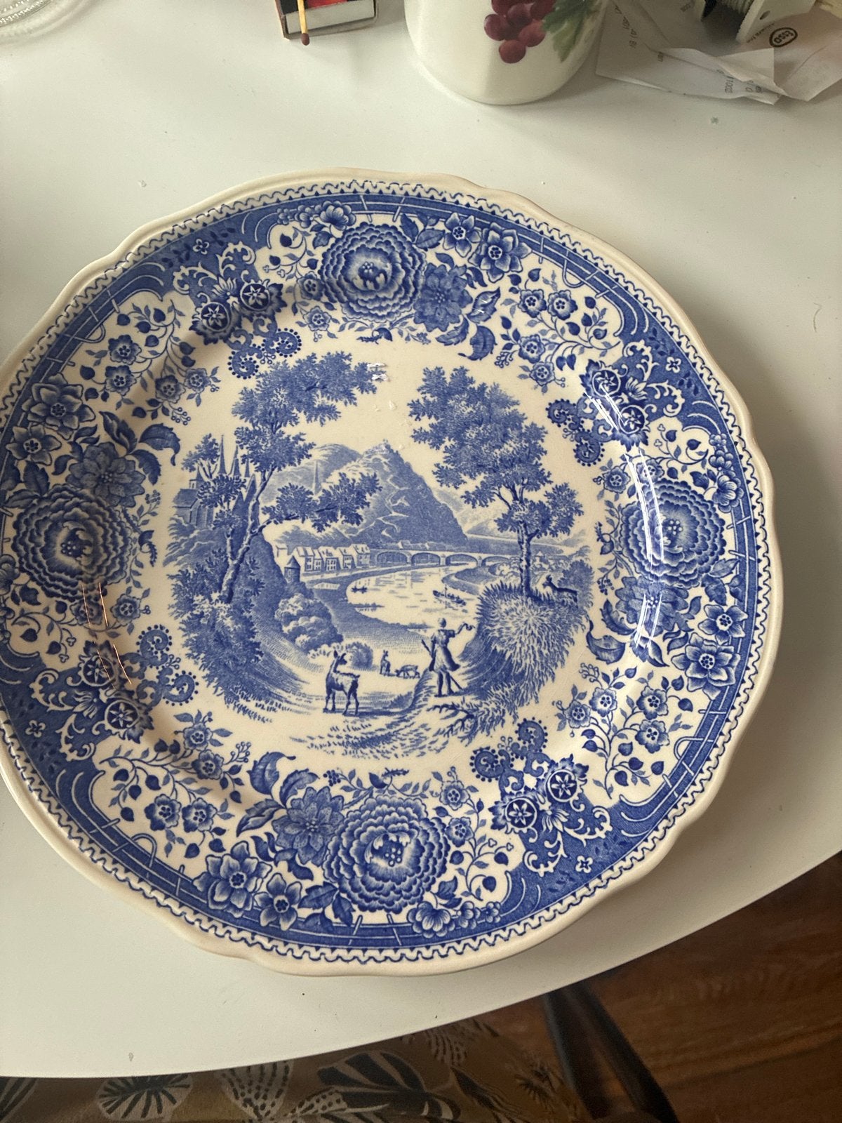 Villeroy & Boch Burgenland dinerbord - Blauw/Wit, Ophalen of Verzenden