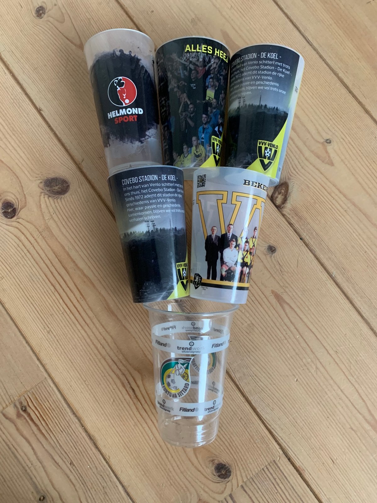 Drinkbekers Roda JC VVV Helmond Sport en Fortuna, Ophalen of Verzenden, Nieuw, Overige binnenlandse clubs, Overige typen