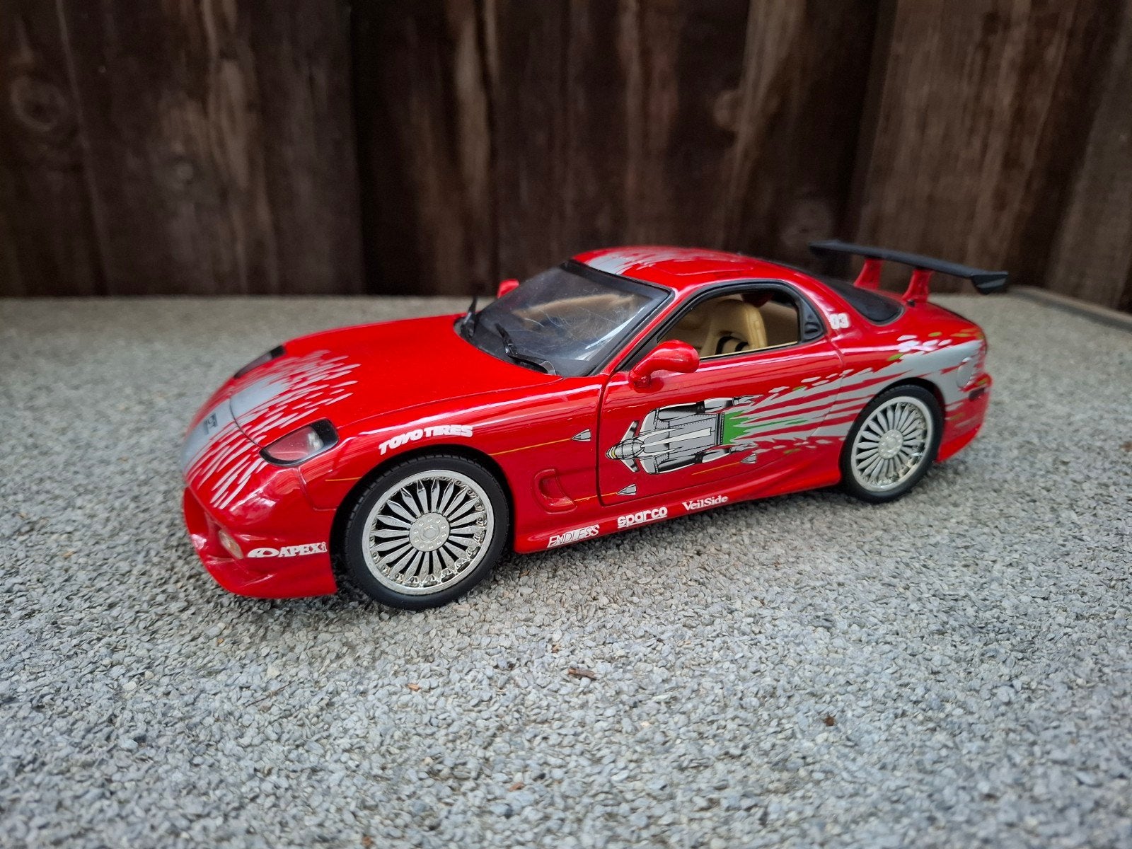 Mazda rx7 fast and furious, Hobby en Vrije tijd, Modelauto's | 1:18, Ophalen of Verzenden, ERTL
