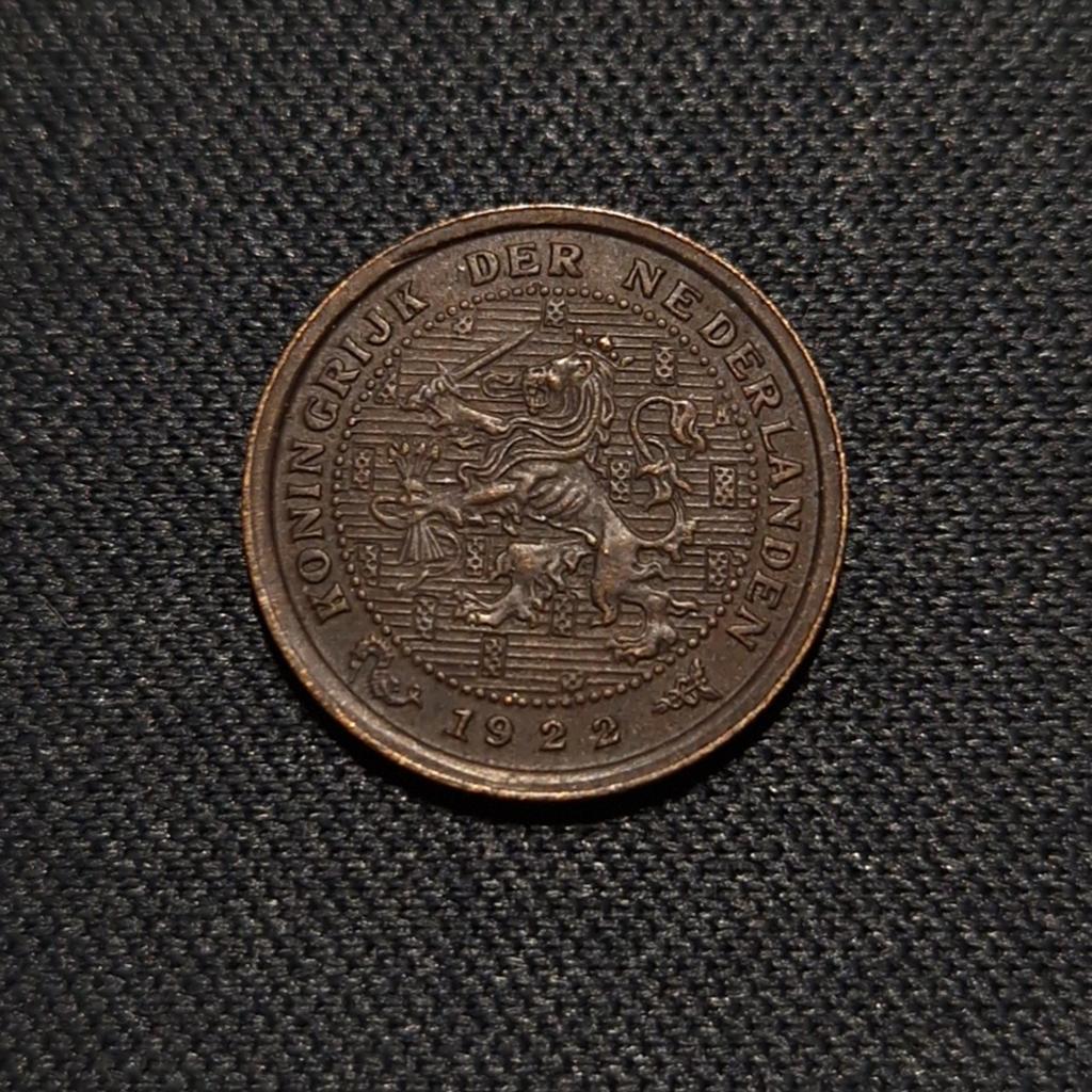 1/2 cent 1922, Postzegels en Munten, Munten | Nederland, Verzenden, Koningin Wilhelmina, Losse munt