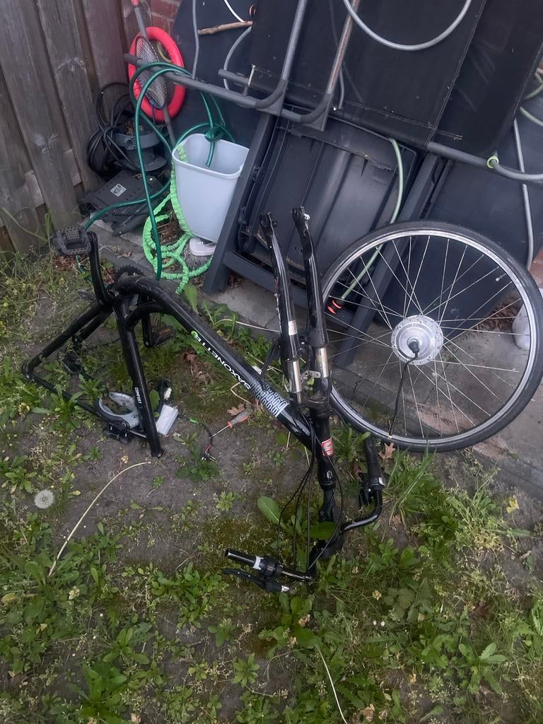 Saxonette Comfort S frame en voorwiel - onderdelen, Fietsen en Brommers, Elektrische fietsen, Ophalen, Gebruikt